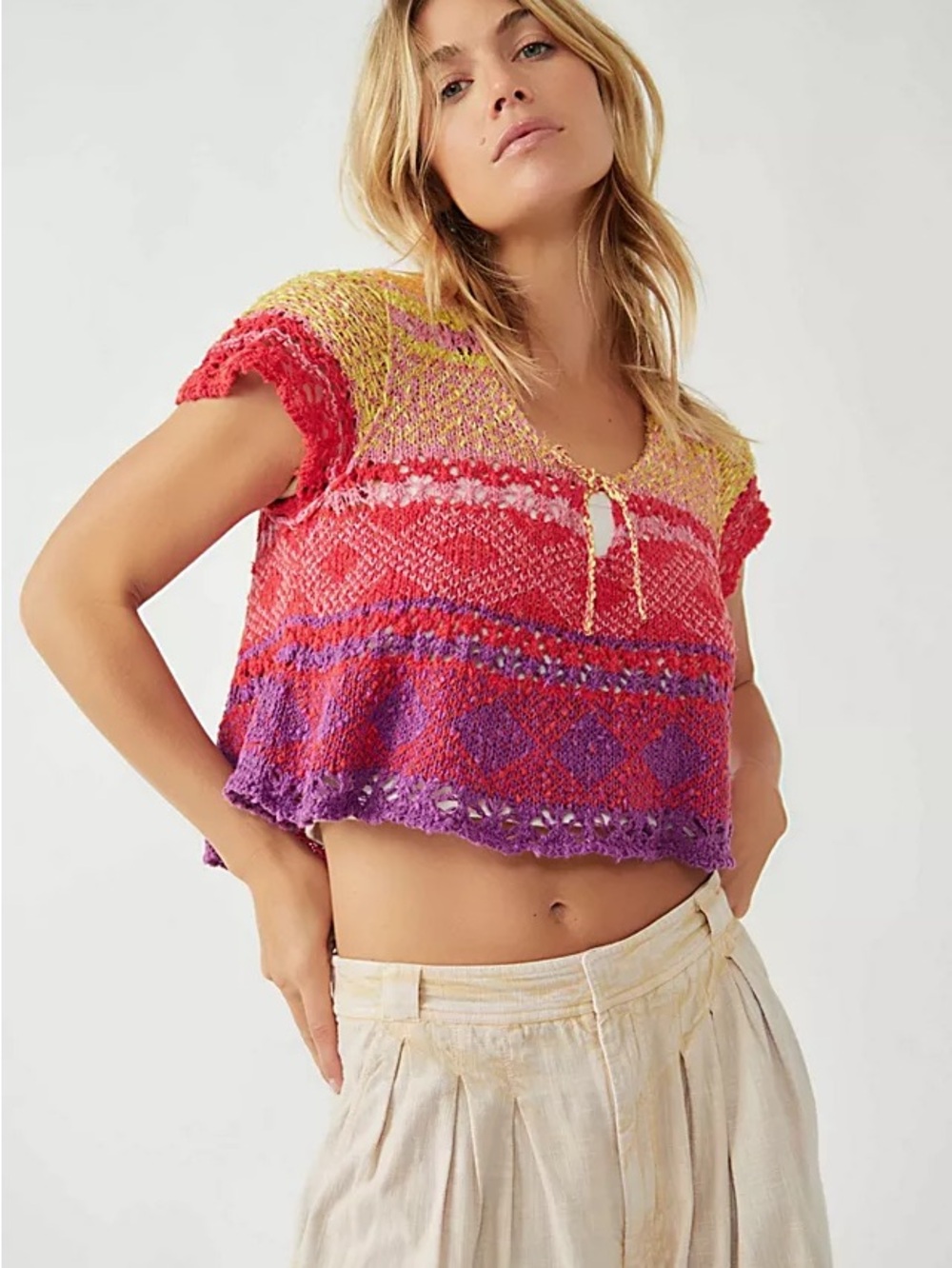 Free People Lily Sweater Tee